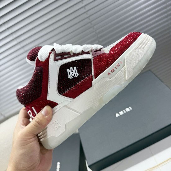 Amiri Crystal MA-1 Sneakers Burgundy Amiri Crystal MA-1 Sneakers Burgundy