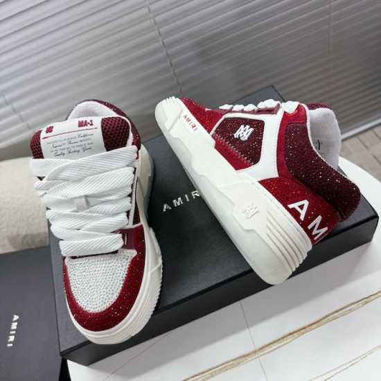 Amiri Crystal MA-1 Sneakers Burgundy Amiri Crystal MA-1 Sneakers Burgundy