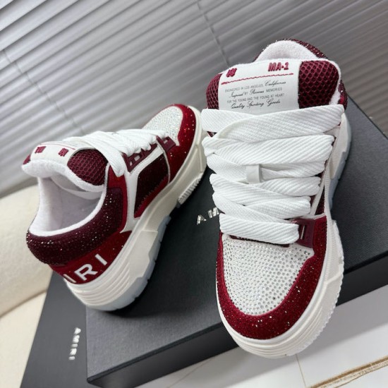 Amiri Crystal MA-1 Sneakers Burgundy Amiri Crystal MA-1 Sneakers Burgundy