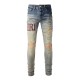 Amiri Flannel Core Logo Jean in Clay Indigo Amiri Flannel Core Logo Jean in Clay Indigo