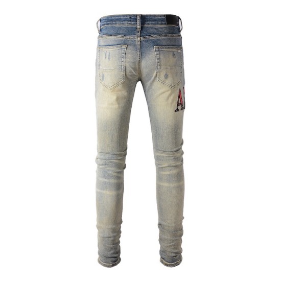 Amiri Flannel Core Logo Jean in Clay Indigo Amiri Flannel Core Logo Jean in Clay Indigo