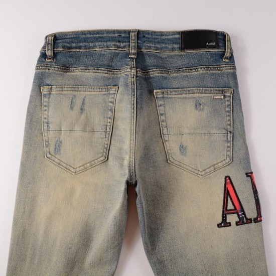 Amiri Flannel Core Logo Jean in Clay Indigo Amiri Flannel Core Logo Jean in Clay Indigo