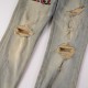 Amiri Flannel Core Logo Jean in Clay Indigo Amiri Flannel Core Logo Jean in Clay Indigo