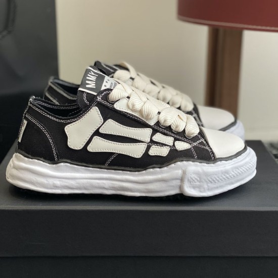 Amiri x MMY Bones Sneakers Black Amiri x MMY Bones Sneakers Black
