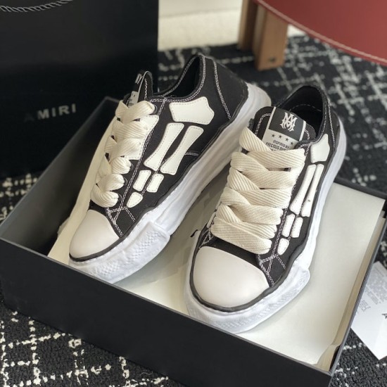 Amiri x MMY Bones Sneakers Black Amiri x MMY Bones Sneakers Black