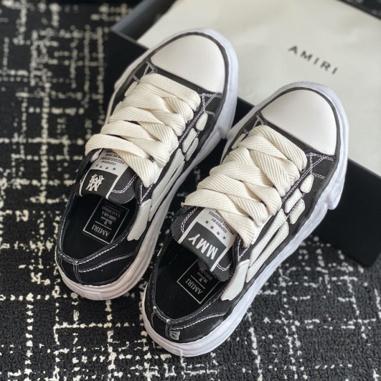 Amiri x MMY Bones Sneakers Black Amiri x MMY Bones Sneakers Black