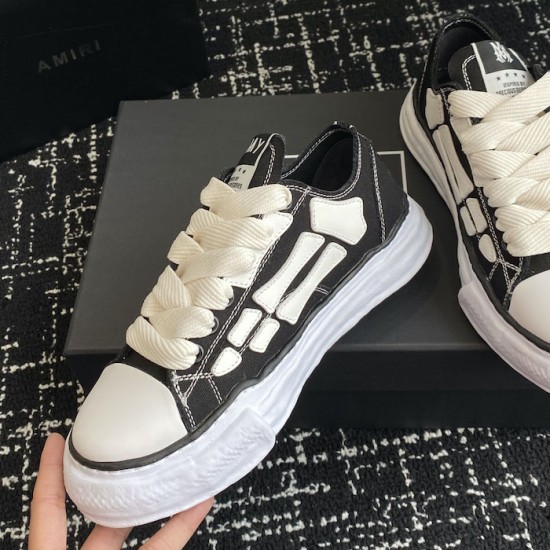 Amiri x MMY Bones Sneakers Black Amiri x MMY Bones Sneakers Black