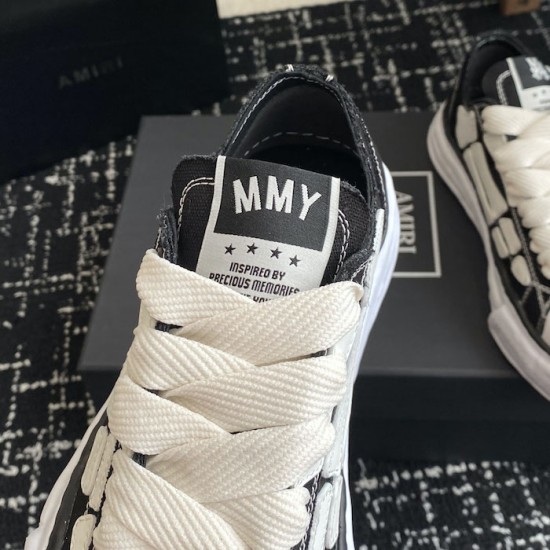 Amiri x MMY Bones Sneakers Black Amiri x MMY Bones Sneakers Black