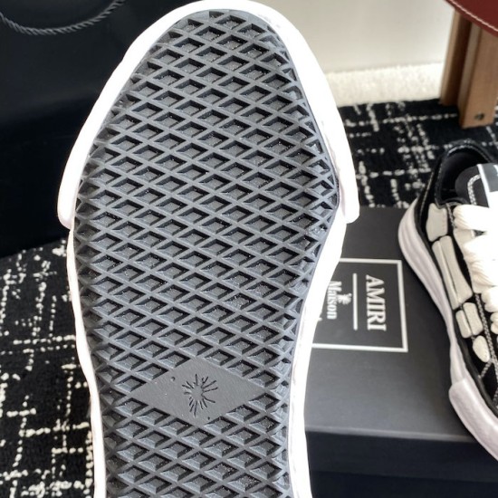 Amiri x MMY Bones Sneakers Black Amiri x MMY Bones Sneakers Black