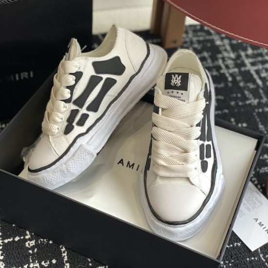 Amiri x MMY Bones Sneakers White Amiri x MMY Bones Sneakers White