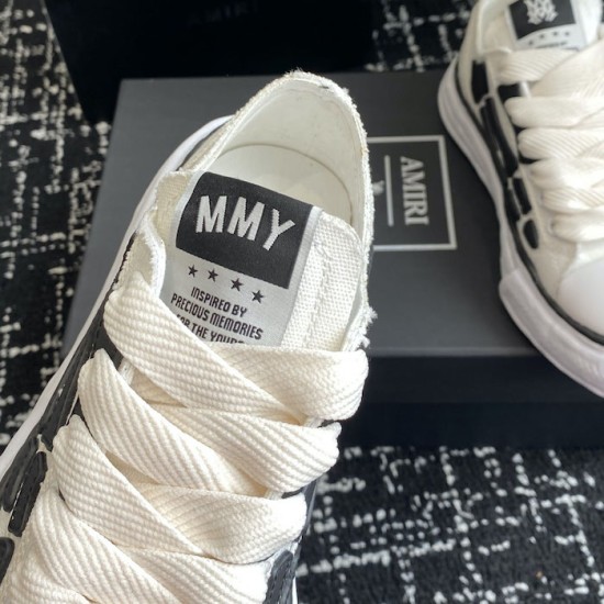 Amiri x MMY Bones Sneakers White Amiri x MMY Bones Sneakers White