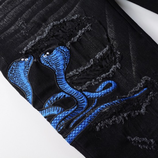 Amiri Snake Skinny Jean Vintage Black Amiri Snake Skinny Jean Vintage Black