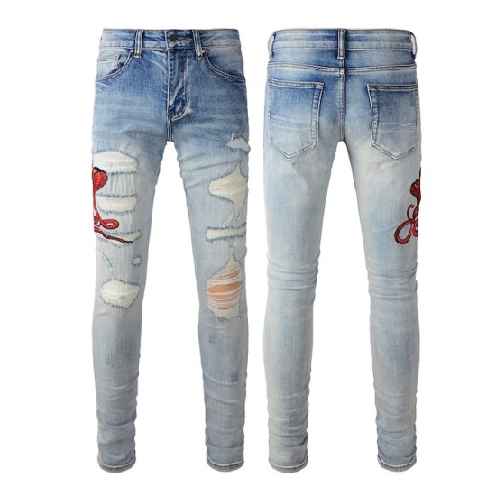 Amiri Snake Skinny Jean Antique Indigo Amiri Snake Skinny Jean Antique Indigo