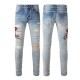 Amiri Snake Skinny Jean Antique Indigo Amiri Snake Skinny Jean Antique Indigo