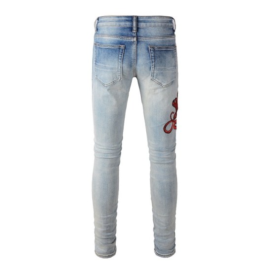 Amiri Snake Skinny Jean Antique Indigo Amiri Snake Skinny Jean Antique Indigo