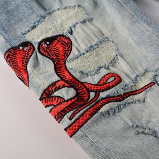 Amiri Snake Skinny Jean Antique Indigo Amiri Snake Skinny Jean Antique Indigo