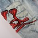 Amiri Snake Skinny Jean Antique Indigo Amiri Snake Skinny Jean Antique Indigo