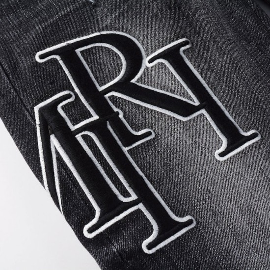 Amiri Staggered Embroidered Logo Jean Vintage Black Amiri Staggered Embroidered Logo Jean Vintage Black