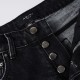 Amiri Staggered Embroidered Logo Jean Vintage Black Amiri Staggered Embroidered Logo Jean Vintage Black