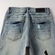 Amiri Staggered Embroidered Logo Jean Vintage Indigo Amiri Staggered Embroidered Logo Jean Vintage Indigo