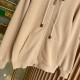 Burberry Check Hood Cotton Zip Hoodie Beige Burberry Check Hood Cotton Zip Hoodie Beige