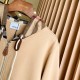 Burberry Check Hood Cotton Zip Hoodie Beige Burberry Check Hood Cotton Zip Hoodie Beige