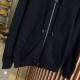 Burberry Check Hood Cotton Zip Hoodie Black Burberry Check Hood Cotton Zip Hoodie Black