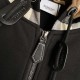 Burberry Check Hood Cotton Zip Hoodie Black Burberry Check Hood Cotton Zip Hoodie Black