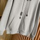 Burberry Check Hood Cotton Zip Hoodie Gray Burberry Check Hood Cotton Zip Hoodie Gray