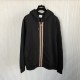 Burberry Icon Stripe Detail Cotton Zip-Front Hooded Sweatshirt Black Burberry Icon Stripe Detail Cotton Zip-Front Hooded Sweatshirt Black