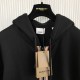 Burberry Icon Stripe Detail Cotton Zip-Front Hooded Sweatshirt Black Burberry Icon Stripe Detail Cotton Zip-Front Hooded Sweatshirt Black