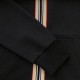 Burberry Icon Stripe Detail Cotton Zip-Front Hooded Sweatshirt Black Burberry Icon Stripe Detail Cotton Zip-Front Hooded Sweatshirt Black