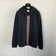 Burberry Icon Stripe Detail Cotton Zip-Front Hooded Sweatshirt Navy Burberry Icon Stripe Detail Cotton Zip-Front Hooded Sweatshirt Navy