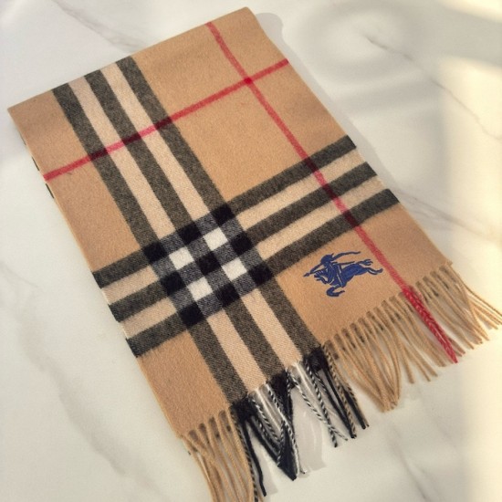 Burberry Check Cashmere Scarf Archive Beige Burberry Check Cashmere Scarf Archive Beige