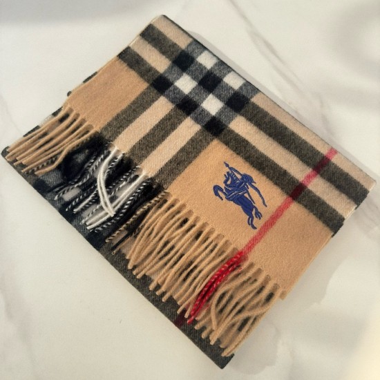 Burberry Check Cashmere Scarf Archive Beige Burberry Check Cashmere Scarf Archive Beige