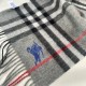 Burberry Check Cashmere Scarf Archive Grey Burberry Check Cashmere Scarf Archive Grey