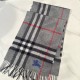Burberry Check Cashmere Scarf Archive Grey Burberry Check Cashmere Scarf Archive Grey