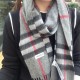 Burberry Check Cashmere Scarf Archive Grey Burberry Check Cashmere Scarf Archive Grey