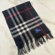 Burberry Check Cashmere Scarf Archive Navy Burberry Check Cashmere Scarf Archive Navy