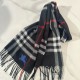 Burberry Check Cashmere Scarf Archive Navy Burberry Check Cashmere Scarf Archive Navy