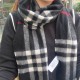Burberry Check Cashmere Scarf Archive Navy Burberry Check Cashmere Scarf Archive Navy