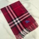 Burberry Check Cashmere Scarf Archive Red Burberry Check Cashmere Scarf Archive Red