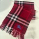 Burberry Check Cashmere Scarf Archive Red Burberry Check Cashmere Scarf Archive Red