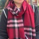 Burberry Check Cashmere Scarf Archive Red Burberry Check Cashmere Scarf Archive Red