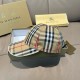 Burberry Check Cotton Baseball Cap Beige Burberry Check Cotton Baseball Cap Beige