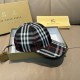 Burberry Check Cotton Baseball Cap Black Burberry Check Cotton Baseball Cap Black
