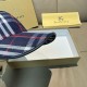 Burberry Check Cotton Baseball Cap Navy Burberry Check Cotton Baseball Cap Navy