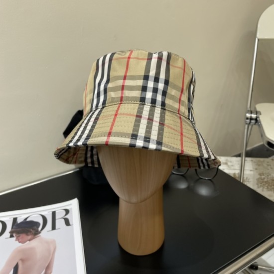 Burberry Check Cotton Bucket Hat Burberry Check Cotton Bucket Hat