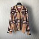 Burberry Check Wool Mohair Blend Cardigan Burberry Check Wool Mohair Blend Cardigan