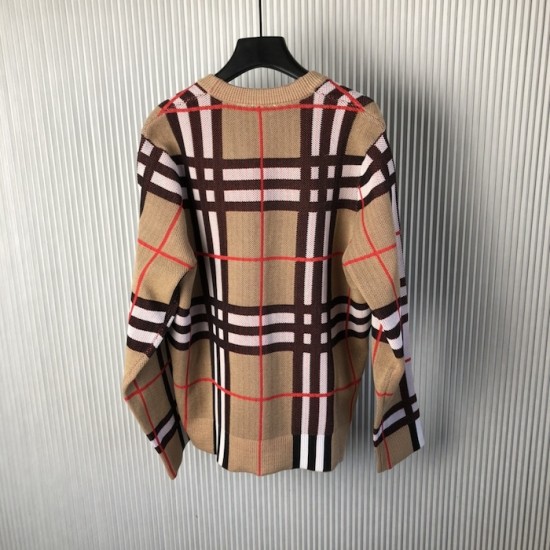 Burberry Check Wool Mohair Blend Cardigan Burberry Check Wool Mohair Blend Cardigan